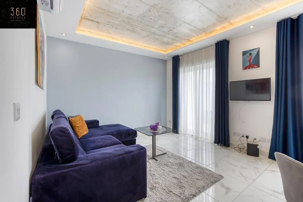 Stylish 1Br Penthouse W Panoramic Views & Bbq By 360 Estates Apartment Gzira 0*,