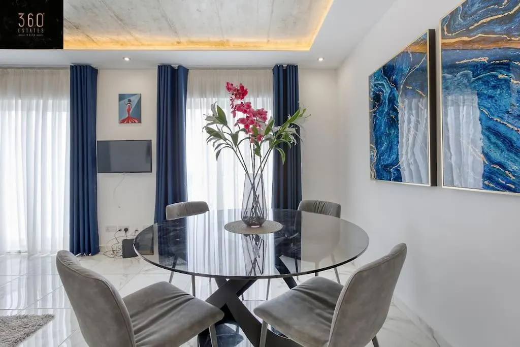 Stylish 1Br Penthouse W Panoramic Views & Bbq By 360 Estates Apartment Gzira 0*,  Malta